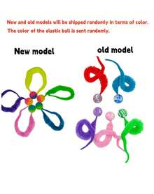 Elastic Ball Caterpillar Shaped Cat Toy For Self-Entertainment