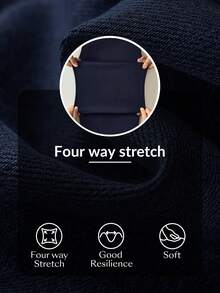 Flexra 女士常规款针织牛仔打底裤 - 深色水洗藍 - 查看 9