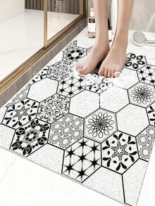 Square Non-Slip Shower Mat, 24x 24 Inches, PVC Loofah Bath Mat, Suitable For Wet Areas, Quick Drying - Multicolor - View 6