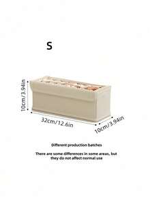 Breathable Linen Storage Box See Through Window Design Foldable Closet Organizer Home Decluttering Essential Two Pack Set Space Saver - Beige - View 7