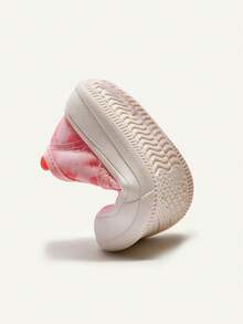 Cozy Pixies 1 Pair Of Girls Pink Sweet Dream Baby Sneakers Cute Unicorn Pattern Round Head Soft Sole Comfortable And Breathable Casual Classmates Suitable For Daily Sports Travel Vacation And School Wear