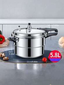 家用迷你小型防爆压力锅，适合两人使用，兼容燃气灶和电磁炉 - 黑色 - 查看 7