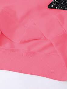 SHEIN 2pcs/Set Tween GirlsCasual Graphic Tee And Printed Pants With Bag, Fashion Outfit For Young Ladies - Red - View 7