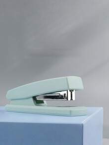 1 pieza Grapadora manual fácil de usar, adecuada para uso en oficina y escuela, grapadora de color macaron, ahorra trabajo, disponible en 5 colores interesantes, grapadora portátil de tamaño mediano - Multicolor - Ver 6