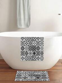 Square Non-Slip Shower Mat, 24x 24 Inches, PVC Loofah Bath Mat, Suitable For Wet Areas, Quick Drying - Multicolor - View 7