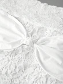 Coolane 春夏休闲街头风休闲外出Y2K性感必备日常穿搭女巫哥特音乐节交叉蕾丝拼接露肩上衣夏季上衣生日优雅休闲女式衬衫白色女式上衣 - 白色 - 查看 7