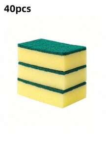 20/30/40PCS Washing Sponges, Scrubbing Pads, Pot Brushes And Dish Scrubbing Tools, Absorbent Sponge Blocks, Kitchen Wipes, Magic Sponge Scrubbers, Kitchen, Bathroom, Family, Home Supplier - Multicolor - View 10