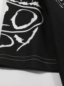 ROMWE MEN Street Life Men's Fashion Printed Button Half-Placket Polo Shirt - Multicolor - View 4