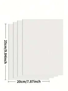 4PCS/Set, Blank Canvas Board, Professional Grade Drawing Board Suitable For Acrylic, Watercolor, Egg Color Pigments - Adult Professional Art Supplies - Suitable For Handmade Crafts Production On Thanksgiving And Valentine's Day - White - View 11