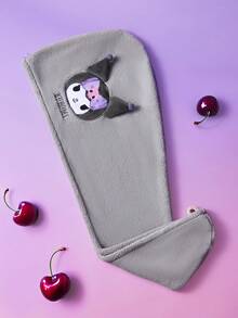 HELLO KITTY AND FRIENDS | SHEIN 1个立体耳部干发帽，超强吸水珊瑚绒材质，适合各种发质，吸水性强，易于干燥，紫色/灰色，送礼佳品，干发毛巾 - 彩色 - 查看 7