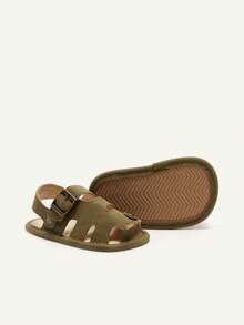 Cozy Pixies A Pair Of Fashionable Hollow Design Baby Bag Head Sandals Casual Outdoor Toddler Shoes - Army Green - View 10