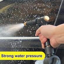 1pc, Powerful Pressure Car Washing Water Gun, Multifunction Garden Shower Nozzle - Ideal For Powerful Cleaning And Watering Tasks Adjustable Car Wash Water Gun - Water Gun - View 3