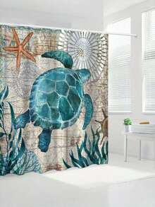 4Pcs Waterproof Bathroom Set, Toilet Shower Curtain, Waterproof Curtain, Partition Curtain, Hanging Curtain, High-End Bathroom Curtain, Waterproof, Moisture-Proof, Stain-Proof, Nordic Style Shower Curtain, Non-Slip Toilet Four-Piece Set - Multicolor - View 6