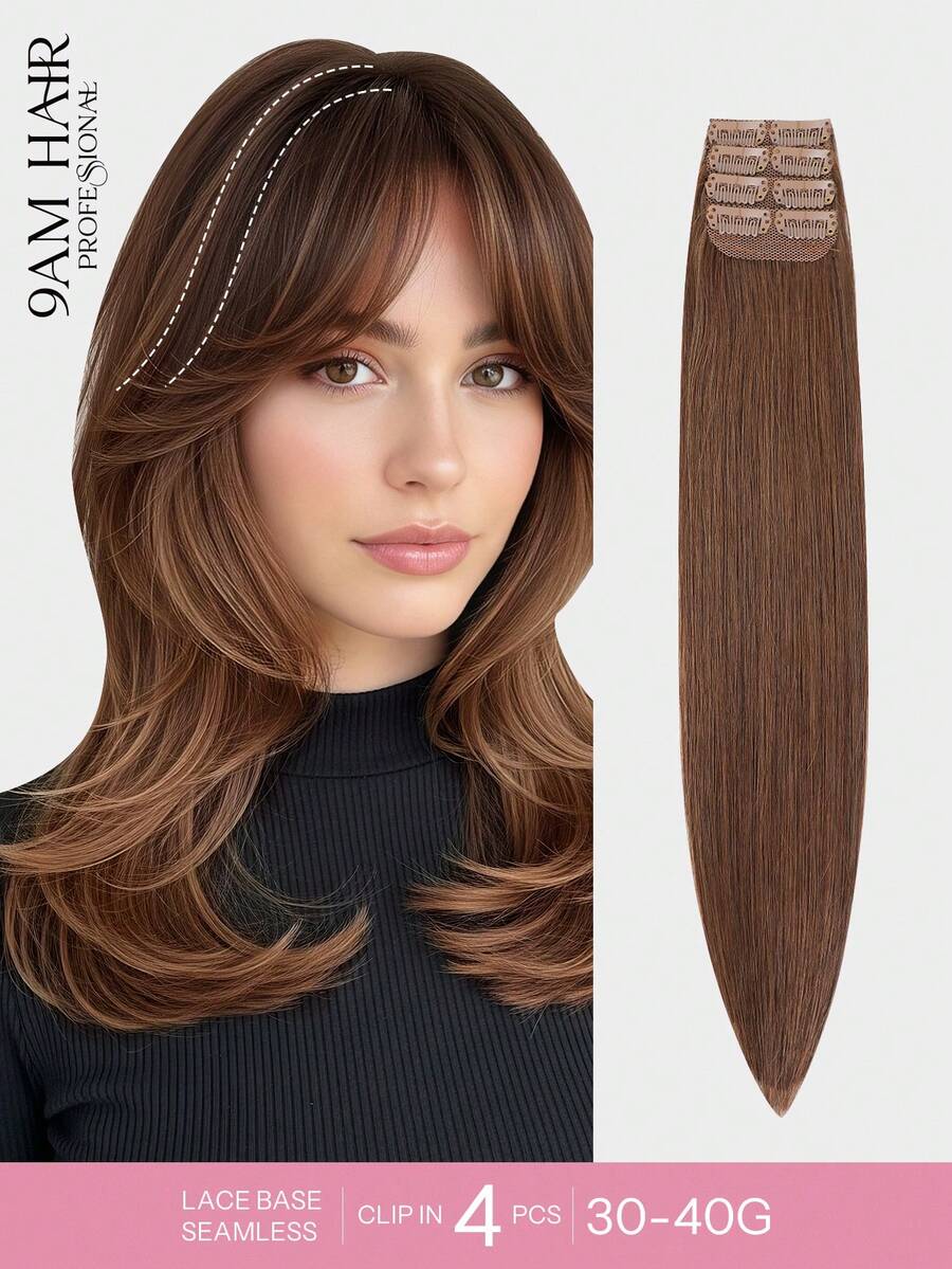 9AM Hair 接发 4 件装,含 8 个接发夹 直发夹接发 100% 真人发色 4# 浅棕色 12-18 英寸双纬隐形接发 雷米天然真人发 适合女性女孩日常全头使用 接发 运动 度假 旅行 节日 舞会 户外 角色扮演 校园 学校 海滩 婚礼 露营 假日装扮 夏季装扮 度假氛围 魅力 优雅休闲 Y2K 时尚风格 SS25 关键词 - S4 - 查看 1