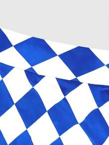 GlowEve CURVE 大码优雅刺绣提花半身裙 - 藍色 - 查看 3