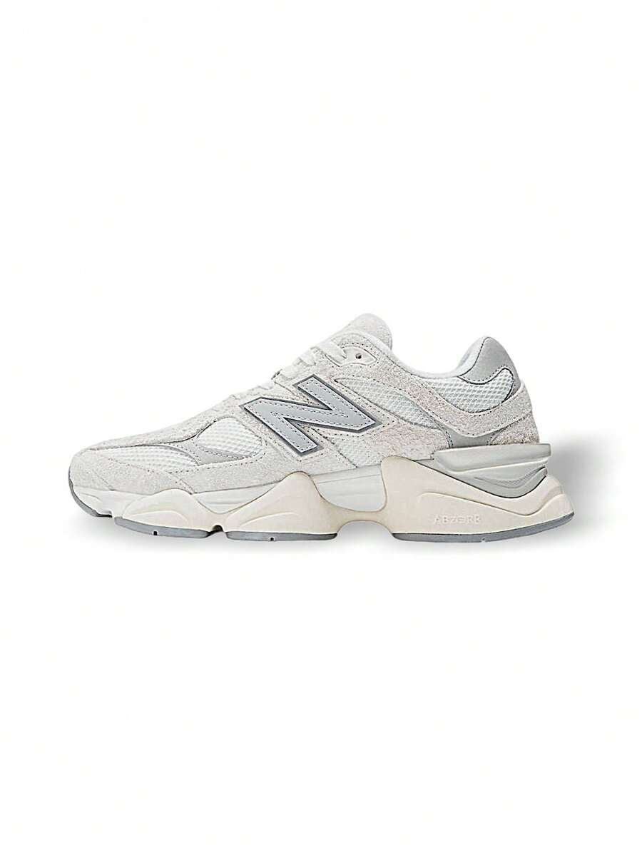 New Balance 男女通用运动鞋，缓震透气，轻便舒适，弹性好，适合运动、户外跑步、日常穿着，白色，U9060HSC - 白色 - 查看 1