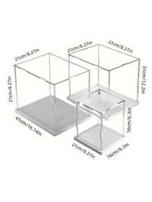 Display Case For Collectibles Assemble Clear Acrylic BoXAltemative Glass Case For Display Action Figures HomeStorage & Organizing Toys - Multicolor - View 15