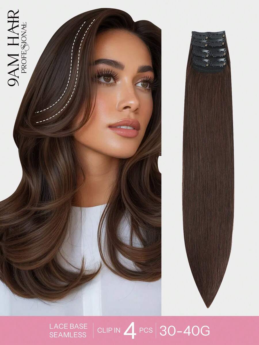 Przedłużanie włosów 9AM Hair Clip In 4 sztuki z 8 klipsami Proste przedłużanie włosów Clip In 100% naturalne włosy ludzkie Kolor 2# Ciemny brąz 12-18 cali Podwójna tkanka Niewidoczne przedłużanie włosów Remy Naturalne włosy ludzkie Dla kobiet Dziewczyn Codzienne używanie na całej głowie Clip In Sport Wakacje Podróż Festiwal Bal Studniówkowy Na zewnątrz Cosplay Kampus Szkoła Plaża Ślub Kemping Stroje wakacyjne Stroje letnie Wakacje Wibracje Urok Elegancki Swobodny Styl mody Y2K Ss25 Słowa kluczowe - S2 - Zobacz 1