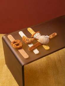 Joivida Fun Pop Tart Plush Wristband Bracelet Vegetable Fruit Cartoon Watch Strap Gift