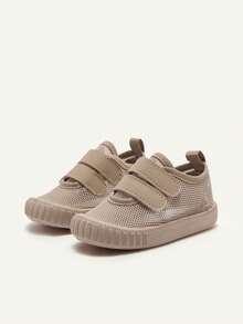 Cozy Pixies 婴儿卡其色时尚简约网面运动鞋，圆头设计，舒适透气，休闲百搭，适合日常穿着、旅行以及春夏季节。 - 卡其色 - 查看 5