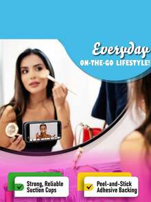 1pc Silicone Suction Phone Case Mount,Phone Suction Grip,Octobuddy,Sticky Phone Grip, Adhesive Phone Stand Sticky For Cell Phone