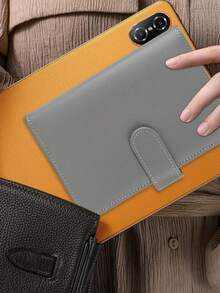 1pc Macaron PU Leather Binder Cash Budget Ledger Binder Creative Notebook Zipper Bag Budgeting Money Organizer For Cash Money Envelopes For Cash Leather Budget Binder With Zipper Envelopes Best Gifts - Dark Grey - View 7