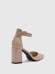 CUCCOO BIZCHIC Sandale cu toc înalt, cu vârful ascuțit, la modă și versatile, pentru femei, pentru naveta - Baby Pink - Vizualizare 4