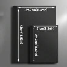 20 Sheets Of Black Cardboard, A4 Thick Hard Handmade Paper, Children's Kindergarten Handmade Graffiti Painting Photo Album, Cover Paper, Painting Art Paper, Hard Cardboard, A3 Large Sheet Cover Back To School - Black - View 3