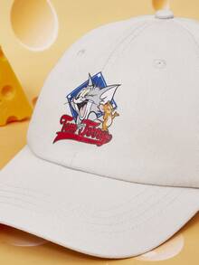 TOM & JERRY X SHEIN Women Baseball Cap - Beige - View 4