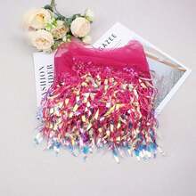 1件梦幻流苏柳叶亮片蕾丝饰边，服装DIY配件，炫彩亮片流苏 - 彩色 - 查看 21