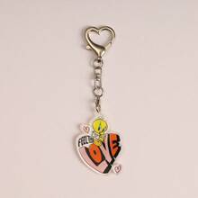 LOONEY TUNES X SHEIN Fashionable Cute Cartoon & Letter Pattern Keychain