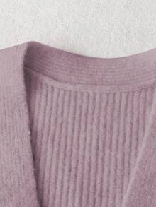 Franclia New Unique French Design Niche Elegant Versatile Elegant Fashion Women Cardigan - Purple - View 3