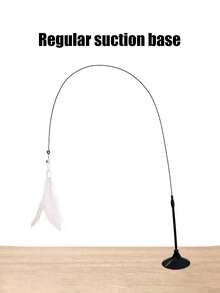 PETSIN 1 Piece Pet Cat Stick, Bell Long Rod Suction Cup, Can Be Held, Can Be Adsorbed, Feather Head Can Be Replaced, Self-Entertainmentpression Bite-Resistant Cat Toy, Pet Toy, Pet Supplies - Multicolor - View 23