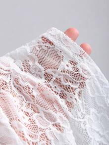 Sweetra 甜辣美式浪漫蕾丝吊带背心，夏季款 - 白色 - 查看 7