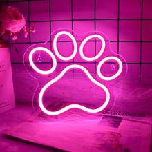 装饰性 LED 霓虹灯，高透明度，可调光卧室壁灯，营造节日氛围，USB 供电，非常适合营造氛围、节日礼物和房间装饰。 - 彩色 - 查看 6