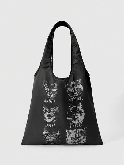 ROMWE Grunge Punk Women's Handbag, Suitable For Daily Commute, Travel, Shopping, Strolling