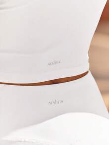 Aralina Leisurewear V Neck Cami Active Workout Top - White - View 9