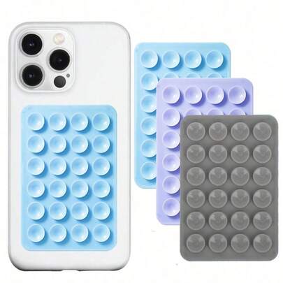 1pc Silicone Suction Phone Case Mount,Phone Suction Grip,Octobuddy,Sticky Phone Grip, Adhesive Phone Stand Sticky For Cell Phone