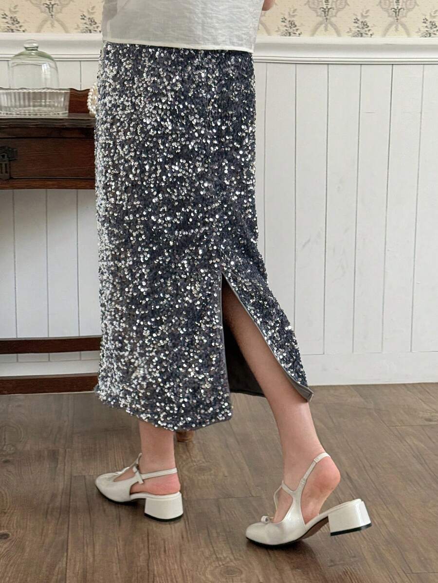 Dazy Kids Tween Girls' Fashionable Sequin Mini Skirt, Summer Party