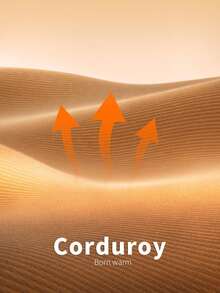 SHEIN CURVE+ 大码女式高腰宽松灯芯绒裤，带口袋和贴布设计，适合校园、日常穿着、室内工作、秋冬季节穿着。 - 酒紅色 - 查看 6