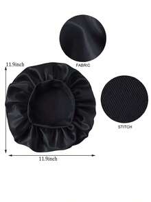 2件装真丝睡帽，缎面材质，柔软弹力带，女士睡眠帽，真丝发套，适合卷发，自然护发及发际线保护，光滑舒适，奢华护发配件 - 彩色 - 查看 7