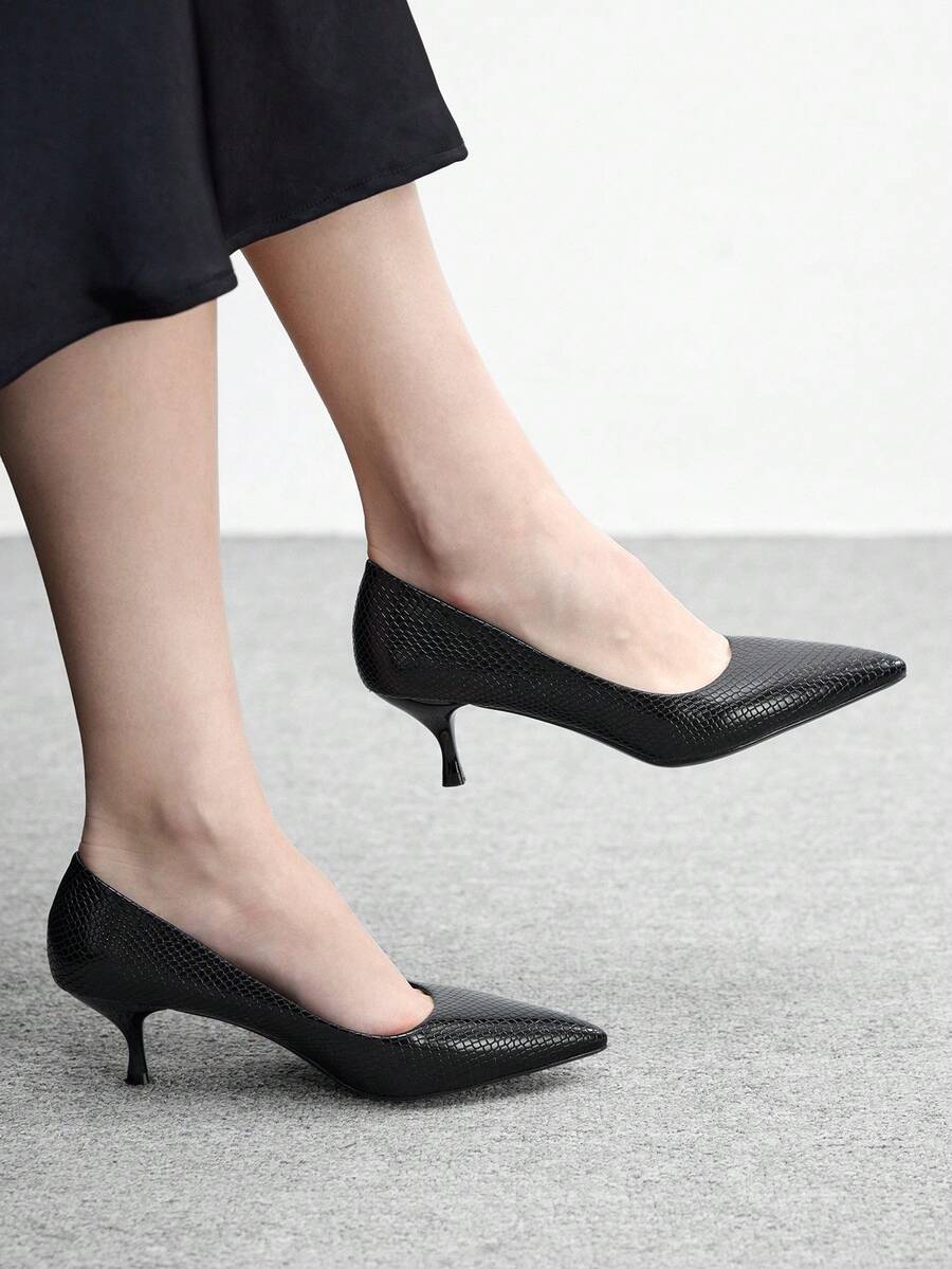 CUCCOO BIZCHIC Zapatos de tacón alto para mujer - Negro - Ver 1
