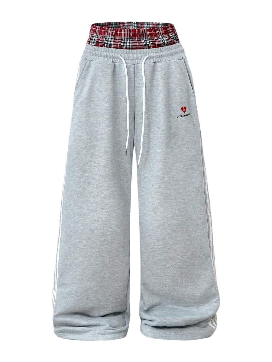 Manfinity EMRG Quần thể thao nam phong cách trưởng thành, thời trang đường phố 2 trong 1, chất liệu dệt kim dày dặn, cạp chun co giãn và dây rút, mang hơi hướng đường phố và sành điệu, thoải mái và ấm áp, với khẩu hiệu tối giản "Los Angeles", đa năng cho mặc hàng ngày, phối đồ thời trang, đi học, hoạt động ngoài trời, cỡ lớn, thường ngày, thể thao và hơn thế nữa. Quà tặng ngày lễ, quà tặng cho bạn trai. - Xám - Xem 1