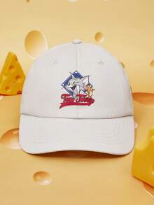 TOM & JERRY X SHEIN Women Baseball Cap - Beige - View 2