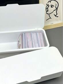 1 pieza Caja de almacenamiento, Organizador de escritorio para oficina en el hogar, Soporte multifuncional para cosméticos y joyas, Regalo perfecto para amigos, Regalo de cumpleaños - Multicolor - Ver 2