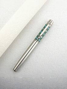 1pc Classic Metal Rollerball Pen, 0.7mm Nib, Writing Ink, Elegant Office And School Stationery Ballpoint Pen. - 3010P - View 11