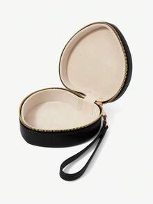 SHECARRY Fashionable Retro Heart Embroidery Handbag Box - Deep Black - View 7