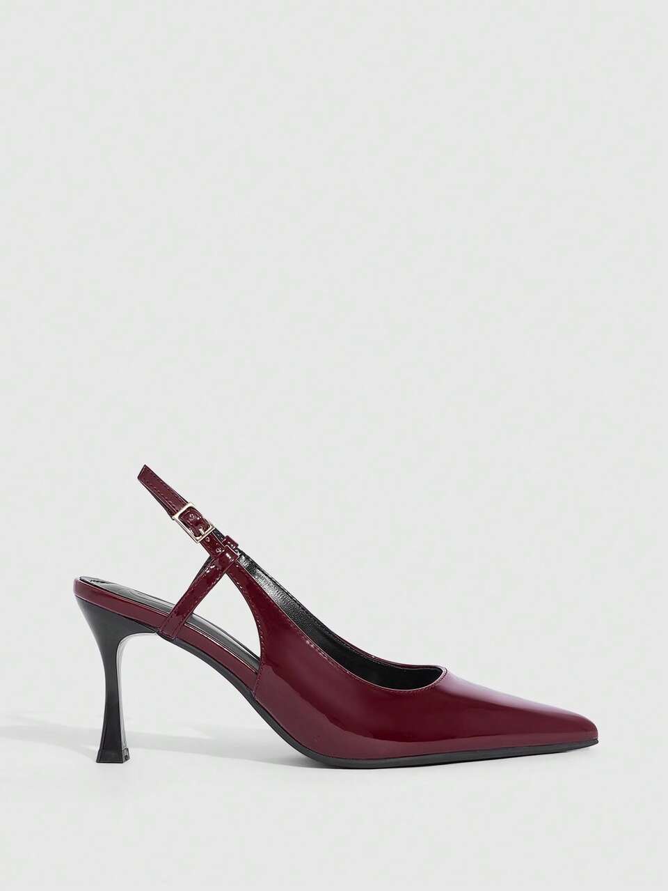 CUCCOO SZL Women's Pointed Toe Buckle Design Fashionable High Heels, Versatile For Daily Wear