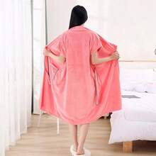 1pc Sleeveless Bath Robe, Super Soft & Absorbent Microfiber Women Bathrobe, Color-Fast & Non-Shedding, Suitable For Home, Hotel, Beauty Spa, All Seasons Back To School - Multicolor - View 9