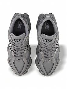 New Balance 男女通用运动鞋，缓震透气，轻便舒适，弹性好，适合运动、户外跑步、日常穿着，灰色，U9060ZGB - 灰色 - 查看 4